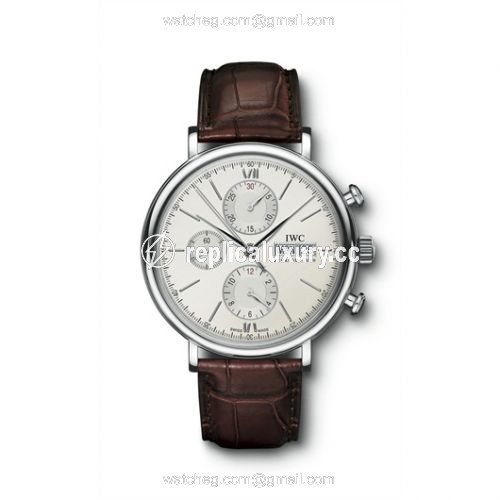 IWC Portofino Chronograph Stainless Steel / Silver IW3910-07