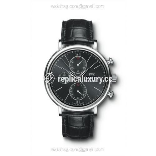 IWC Portofino Chronograph Stainless Steel / Black IW3910-08