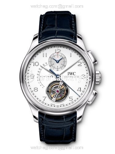 IWC Portugieser Tourbillon Retrograde Chronograph Platinum / Silver IW3940-06