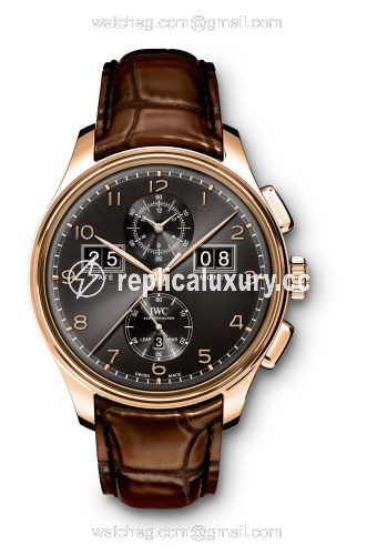 IWC Portugieser Perpetual Calendar Digital Date-Month Edition "75th Anniversary" Red Gold / Black IW3972-02