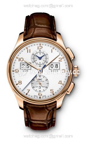 IWC Portugieser Perpetual Calendar Digital Date-Month Edition "75th Anniversary" Red Gold / Silver IW3972-03
