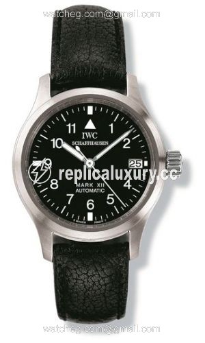 IWC Lady Pilot's Watch Mark XII Stainless Steel / Black / Strap IW442101