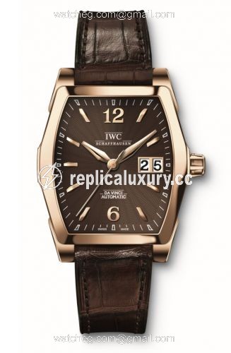IWC Da Vinci Automatic Midsize Rose Gold / Chocolate IW4523-08