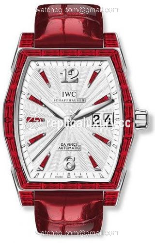 IWC Da Vinci Automatic Midsize White Gold / Ruby / Silver IW4523-33