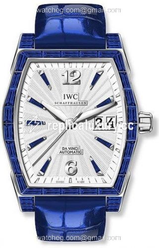 IWC Da Vinci Automatic Midsize White Gold / Sapphire / Silver IW4523-34
