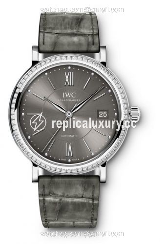 IWC Portofino Automatic 37 Stainless Steel / Diamond / Ardoise IW4581-04