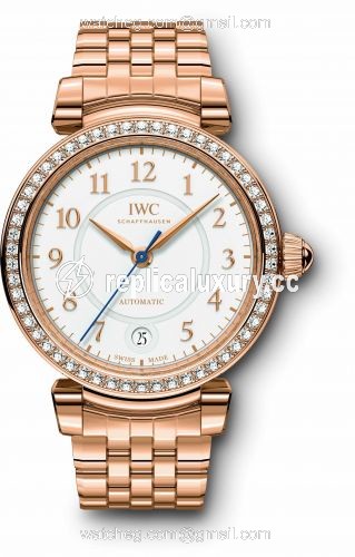 IWC Da Vinci 36 Automatic Red Gold / Diamond / Silver / Bracelet IW4583-10