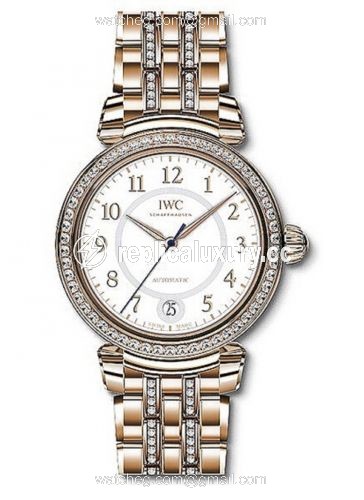 IWC Da Vinci 36 Automatic Red Gold / Diamond / Silver / Bracelet IW4583-15