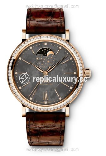 IWC Portofino Automatic Moon Phase 37 Red Gold / Black MOP IW4590-03