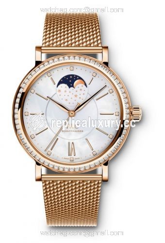 IWC Portofino Automatic Moon Phase 37 Red Gold / Diamond / MOP / Bracelet IW4590-05