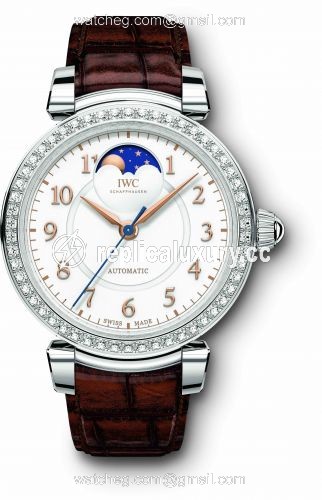 IWC Da Vinci 36 Moonphase Stainless Steel / Diamond / Silver IW4593-07