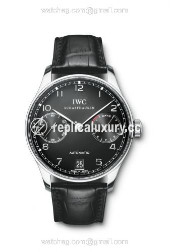 IWC Portuguese Automatic Stainless Steel / Black IW5001-09