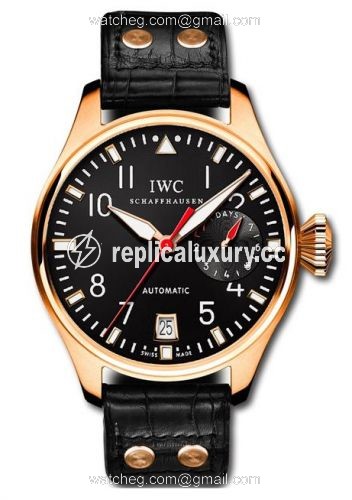 IWC Big Pilot Rose Gold / Black / Rabat IW5004-09