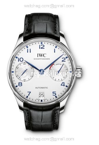 IWC Portugieser Automatic 5007 Stainless Steel / Silver / Blue Numerals IW5007-05