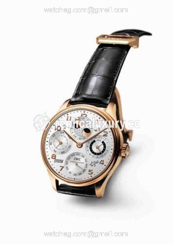 IWC Portugieser Perpetual Calendar 5021 Luis Figo Rose Gold / Black IW5021-20