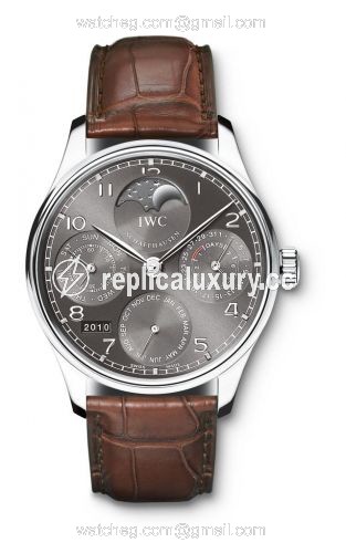 IWC Portugieser Perpetual Calendar 5023 White Gold / Ardoise IW5023-03