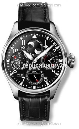 IWC Big Pilot Perpetual Calendar Platinum / Black / Sincere IW5026-05