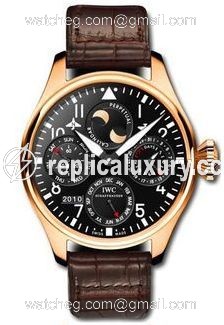 IWC Big Pilot Perpetual Calendar Red Gold / Black / Buenos Aires Boutique Orsini IW5026-13