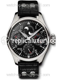 IWC Big Pilot Perpetual Calendar Stainless Steel / Black / Zegg & Cerlati IW5026-21