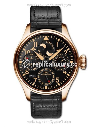 IWC Big Pilot Perpetual Calendar Red Gold / Black / Boutique 2011 IW5026-35