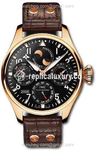 IWC Big Pilot Perpetual Calendar Red Gold / Black / Bucherer IW5026-08