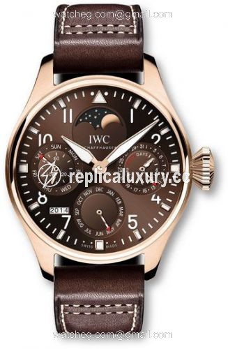 IWC Big Pilot Perpetual Calendar Red Gold / Brown / Latin America IW5028-04
