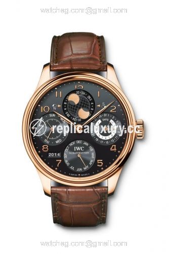 IWC Portugieser Perpetual Calendar 5032 Red Gold / Black IW5032-02