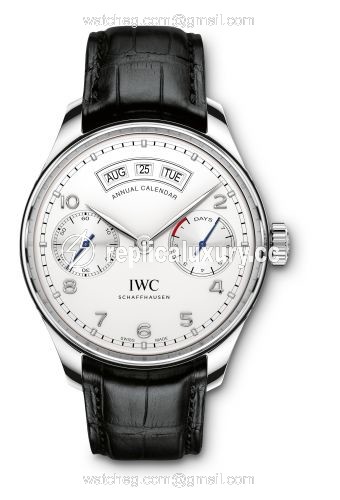 IWC Portugieser Annual Calendar Stainless Steel / Silver IW5035-01