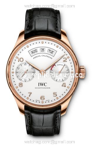 IWC Portugieser Annual Calendar Red Gold / Silver IW5035-04