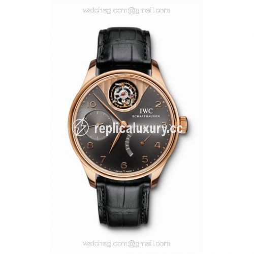 IWC Portuguese Tourbillon Mystere Red Gold / Ardoise IW5042-10