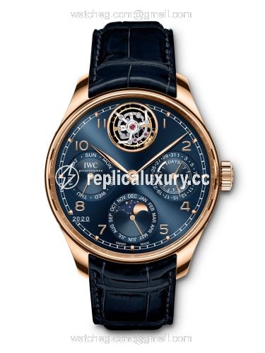 IWC Portuguese Perpetual Calendar Tourbillon Platinum / Silver IW5045-04