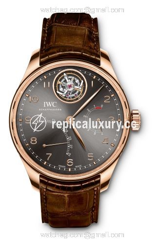 IWC Portugieser Tourbillon Mystere Retrograde Red Gold / Ardoise IW5046-02