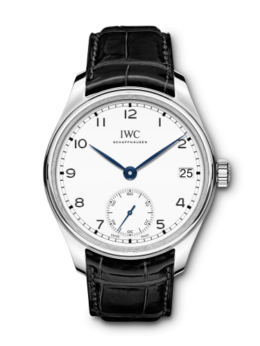 IWC Portugieser Hand-Wound Eight Days "150 Years" Stainless Steel / White IW5102-12