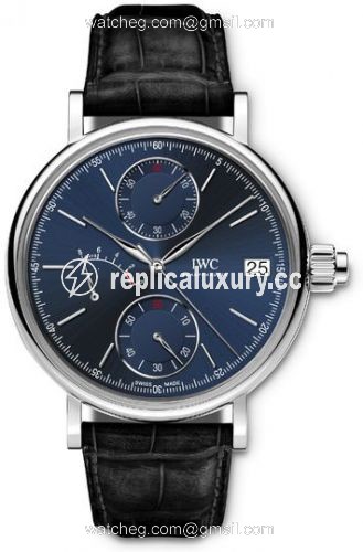 IWC Portofino Hand-Wound Monopusher Platinum / Laureus Charity Night Milano 2015 IW515106