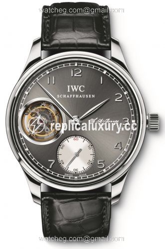 IWC Portugieser Tourbillon Hand-Wound F.A. Jones White Gold / Ardoise IW5447-03