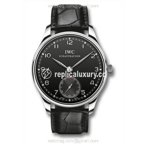 IWC Portuguese Hand-Wound Black IW5454-07