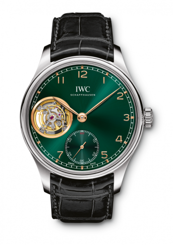 IWC Portugieser Tourbillon Hand-Wound White Gold / Green / Middle East IW5463-07