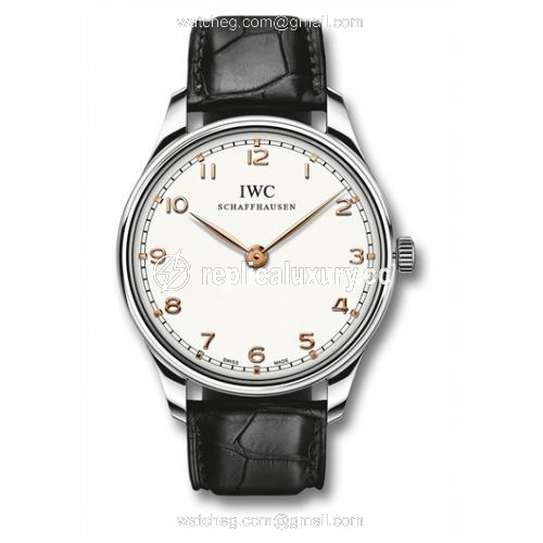 IWC Portuguese Hand-wound Pure Classic Stainless Steel / Silver IW5703-03