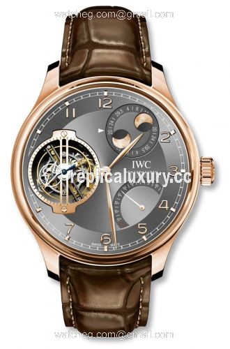 IWC Portugieser Constant-Force Tourbillon Double Moon Red Gold / Ardoise IW5901-01