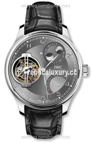 IWC Portugieser Constant-Force Tourbillon Double Moon Platinum / Ardoise IW5901-02