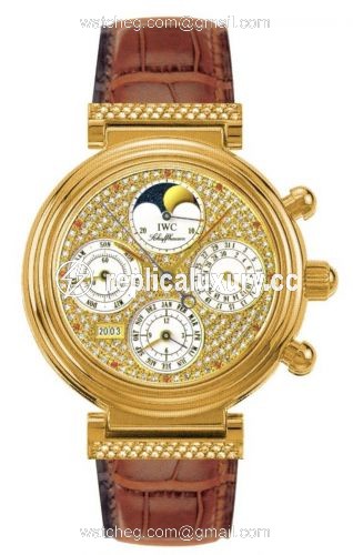 IWC Da Vinci Perpetual Red Gold / Diamond / Paved / English IW8153-17