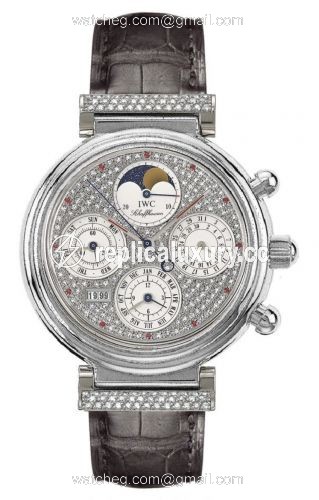 IWC Da Vinci Perpetual White Gold / Diamond / Paved / English IW8153-18