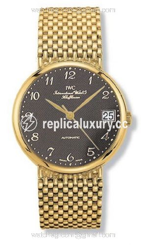 IWC Portofino Automatic Yellow Gold / Black - Breguet / Bracelet IW9251-04