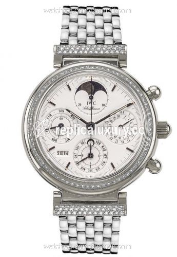 IWC Da Vinci Perpetual White Gold / Diamond / White / German IW9253-09