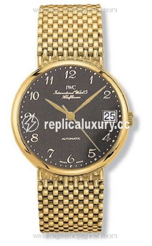IWC Portofino Automatic Yellow Gold / Black - Breguet / Bracelet IW9261-01