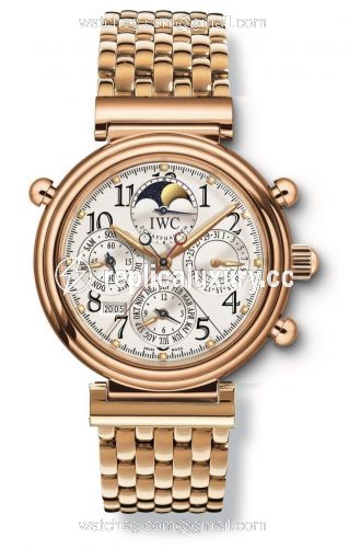IWC Da Vinci Perpetual Rattrapante Rose Gold / Silver / German / Bracelet IW9272-01