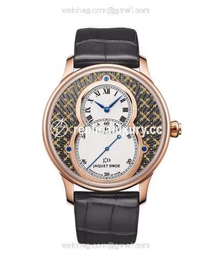 Jaquet Droz Grande Seconde 43 Paillonnee Grey / Red Gold J003033415