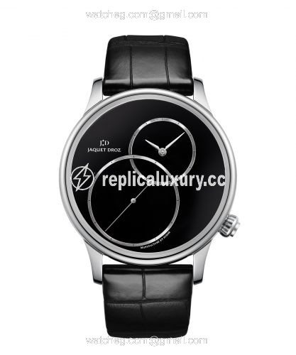 Jaquet Droz Grande Seconde 43 Decentree Onyx / Stainless Steel J006030270