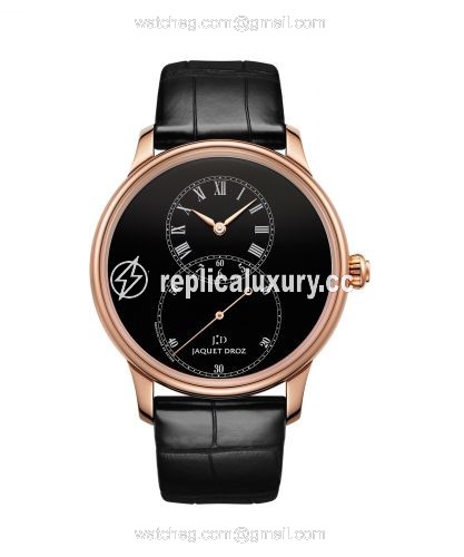 Jaquet Droz Grande Seconde 39 Black Enamel / Red Gold J014013200