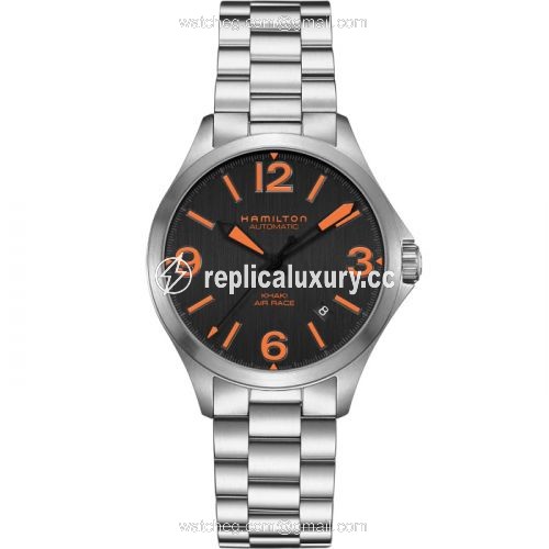 Hamilton Khaki Aviation Air Race 38 Auto Black / Bracelet H76235131